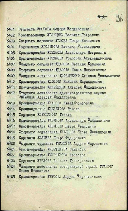 Строка 6419 в наградном списке приказа подразделения № 381 от 29.06.1945 г. на медаль "За отвагу"