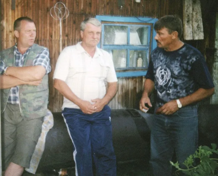 Сыновья Александр, Юрий и зять Виктор Зорченко